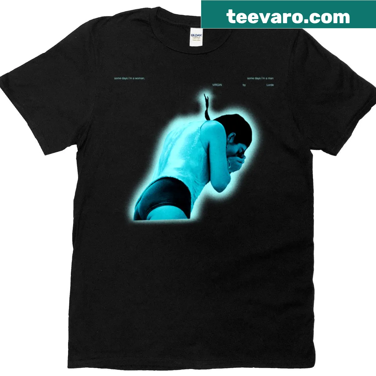 Lorde inspired T-shirt design celebrating Virgin — on a men's t-shirt