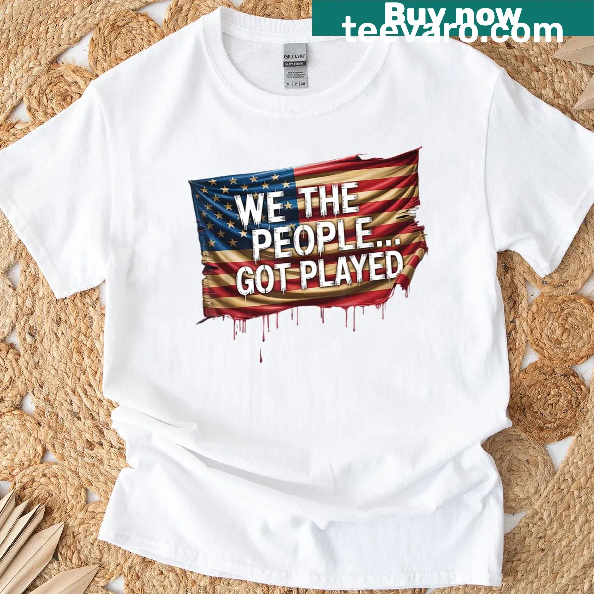 Edgy shirt addressing power dynamics and women's rights. — on a men's t-shirt