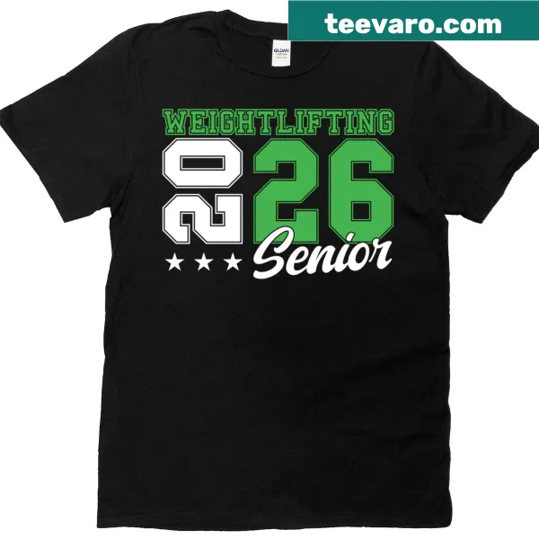 Weightlifting graduation T-shirt for class of 2026
