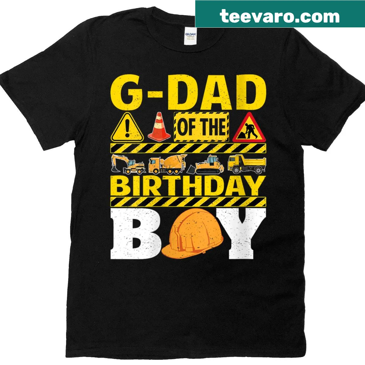 T-shirt for grandfathers featuring 'G Dad of the Birthday Boy' — on a men's t-shirt