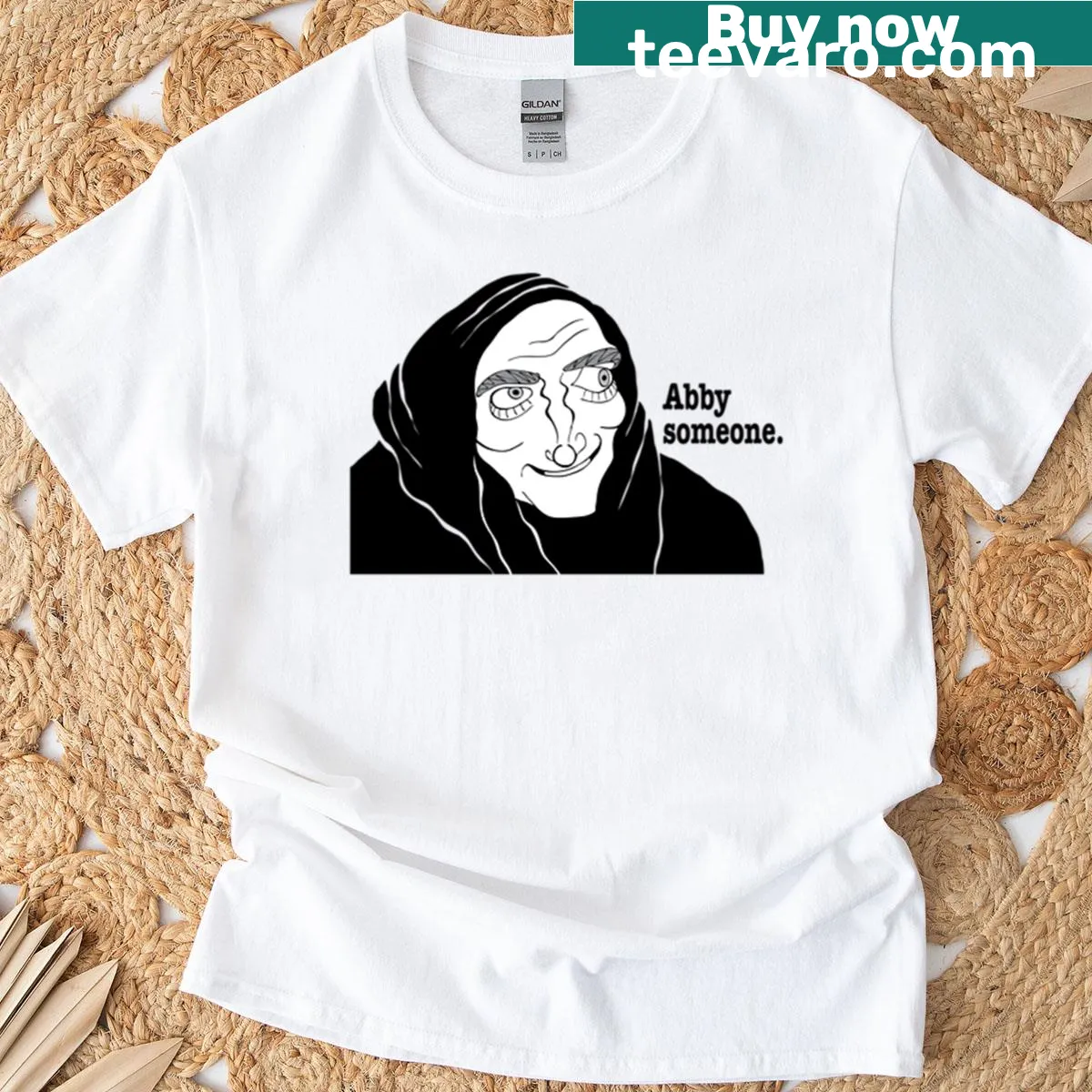 Oversized T-shirt with fan art inspired by Young Frankenstein. — on a men's t-shirt