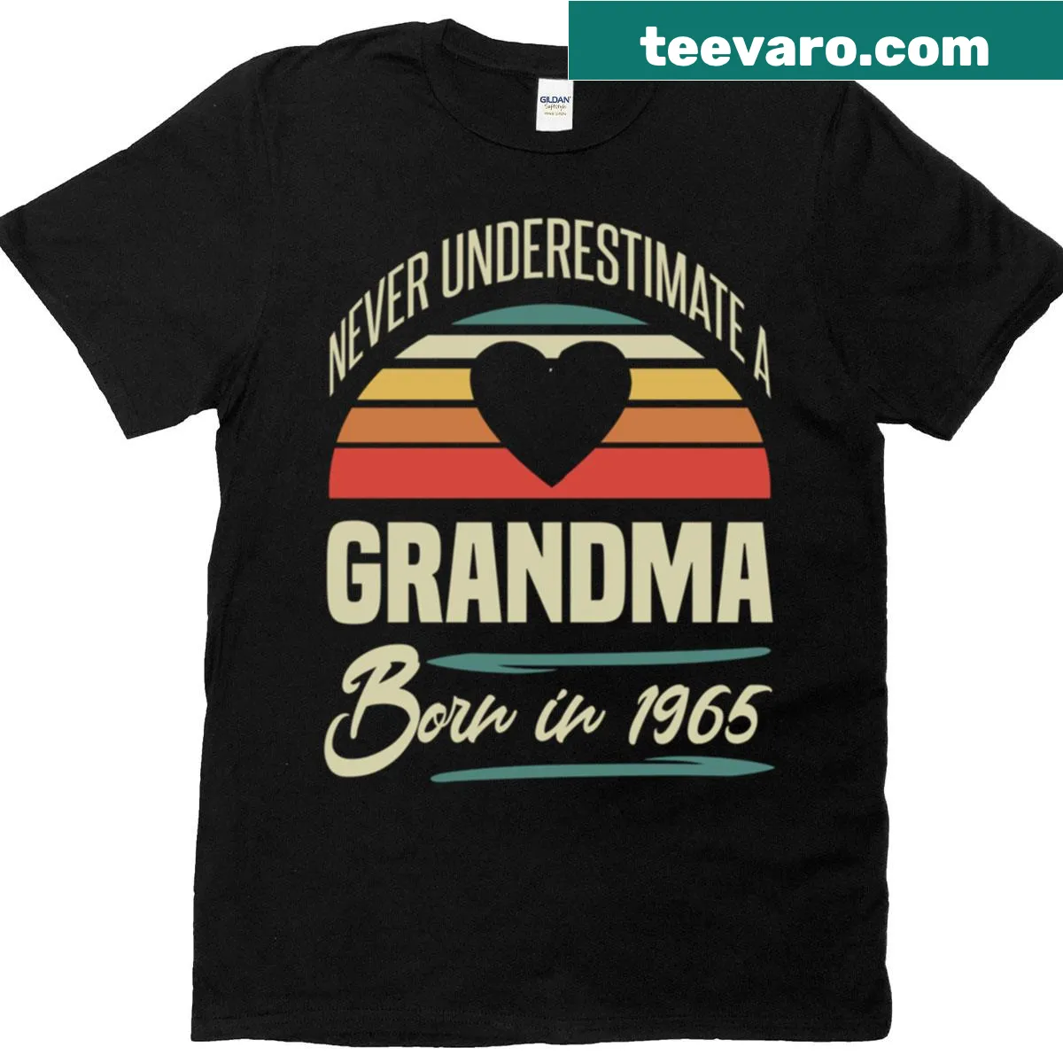 60th birthday shirt for grandma with elegant typography — on a men's t-shirt