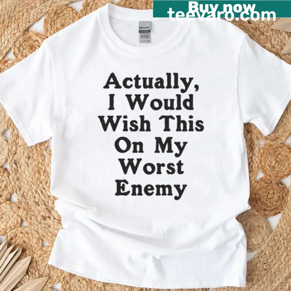 Sarcastic typography t-shirt with a humorous phrase