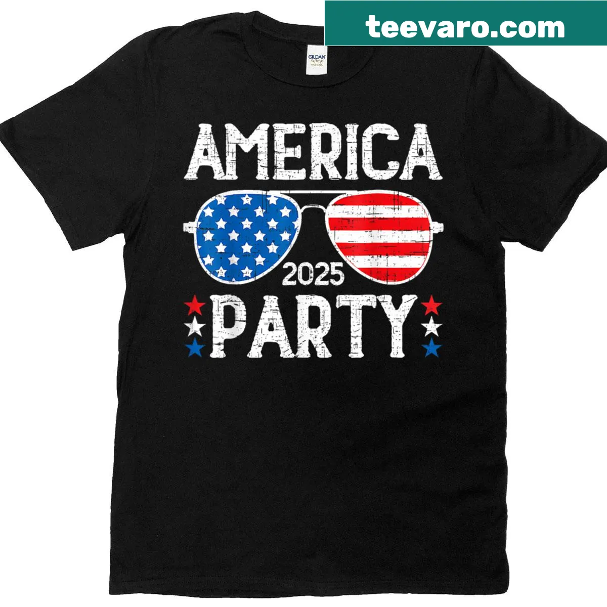 Patriotic T-shirt with 'America 1st' for men and women — on a men's t-shirt