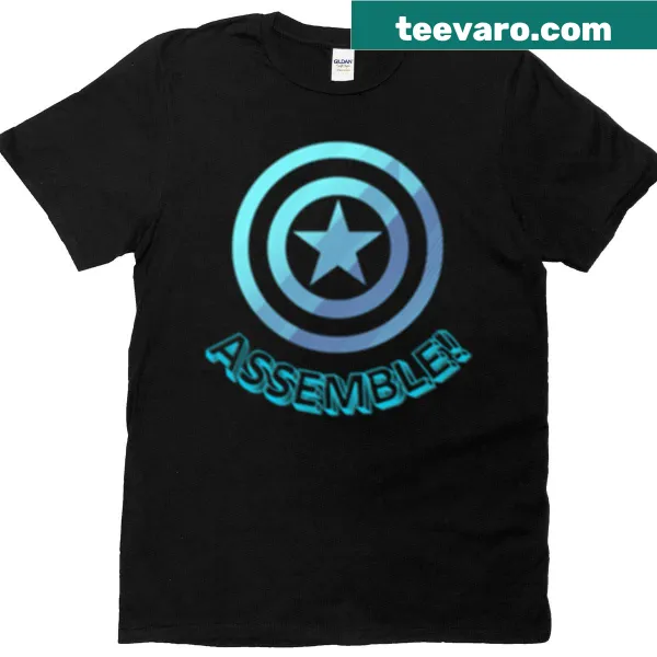 T-shirt featuring the word 'Assemble' for gaming enthusiasts