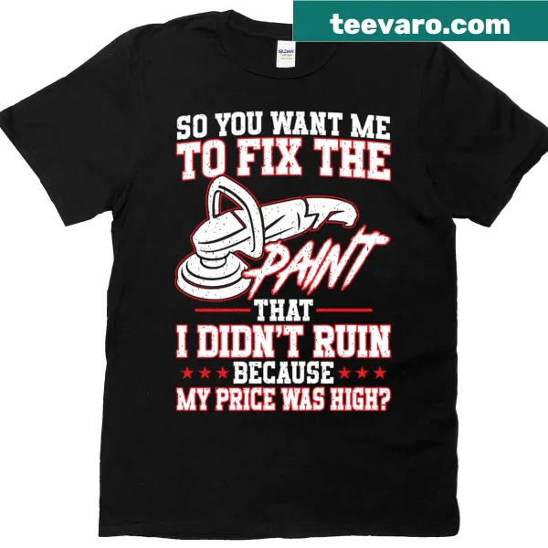 Funny auto detailing-themed T-shirt for professionals