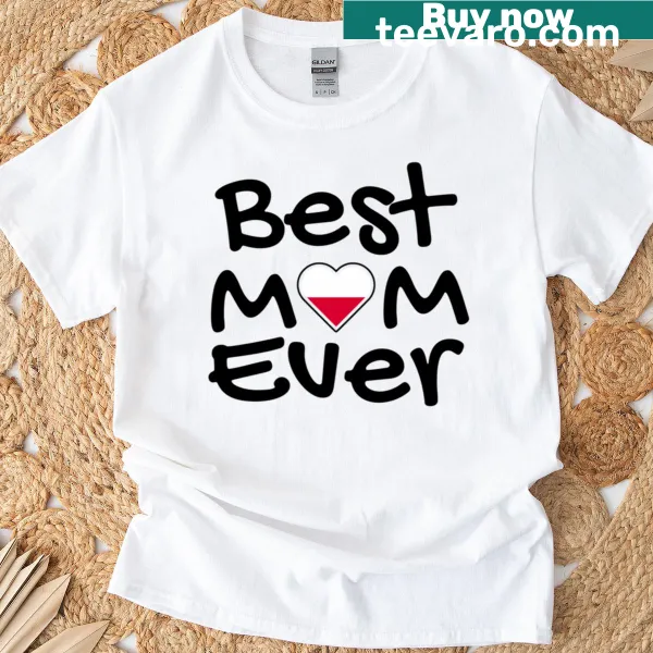 Best Mum Ever text design on a t-shirt