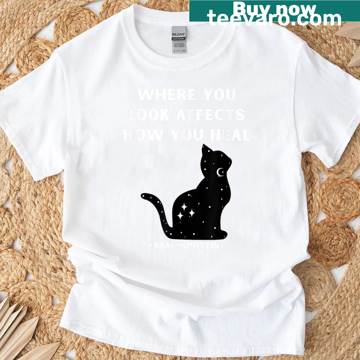 Spiritual Brainspotting T-shirt with meaningful text — on a men's t-shirt