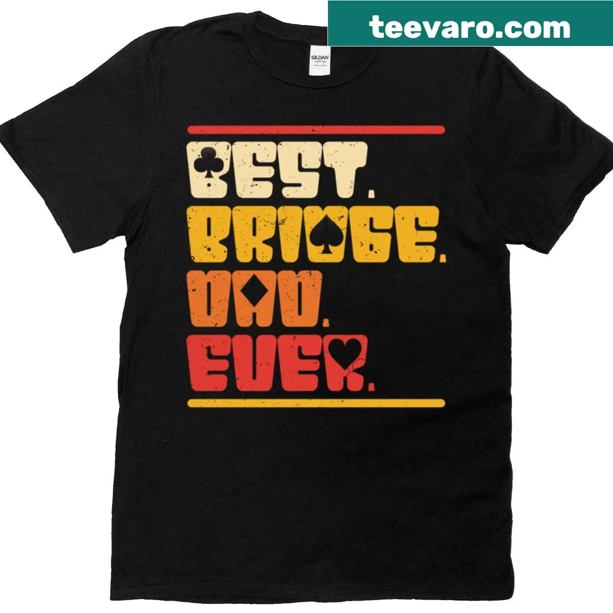 Oversized t-shirt for the best bridge dad ever — on a men's t-shirt
