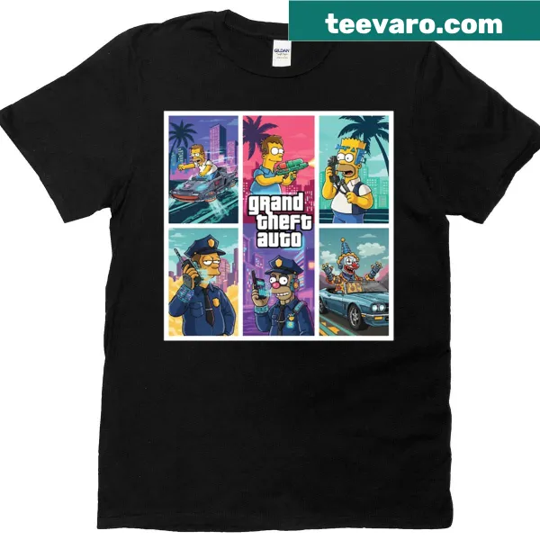 Retro car chase cartoon design with neon pop art style