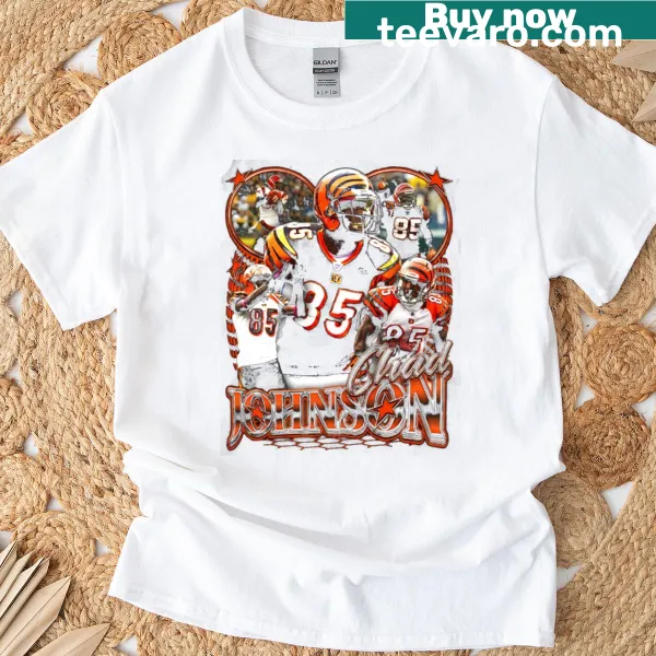 Vintage bootleg T-shirt featuring Chad Johnson for Cincinnati fans.