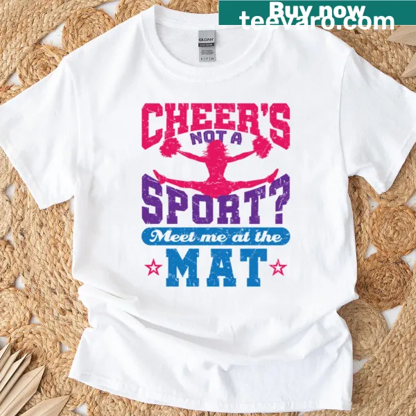 Funny cheerleader t-shirt with the phrase Cheers Not A Sport