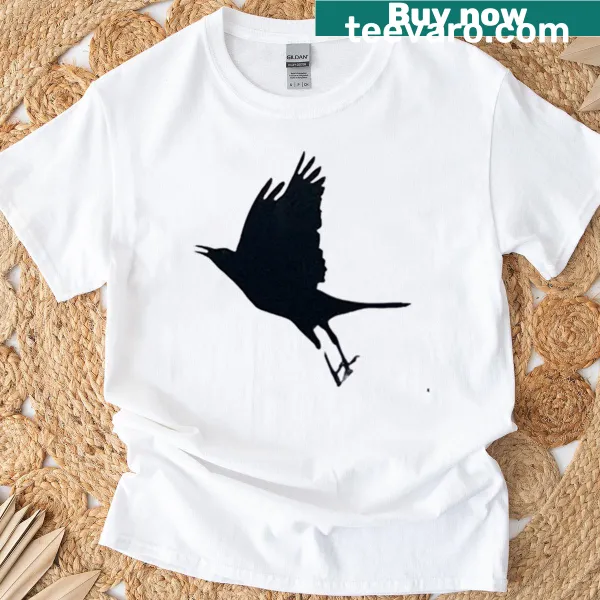 Oversized t-shirt celebrating crows with a fun graphic
