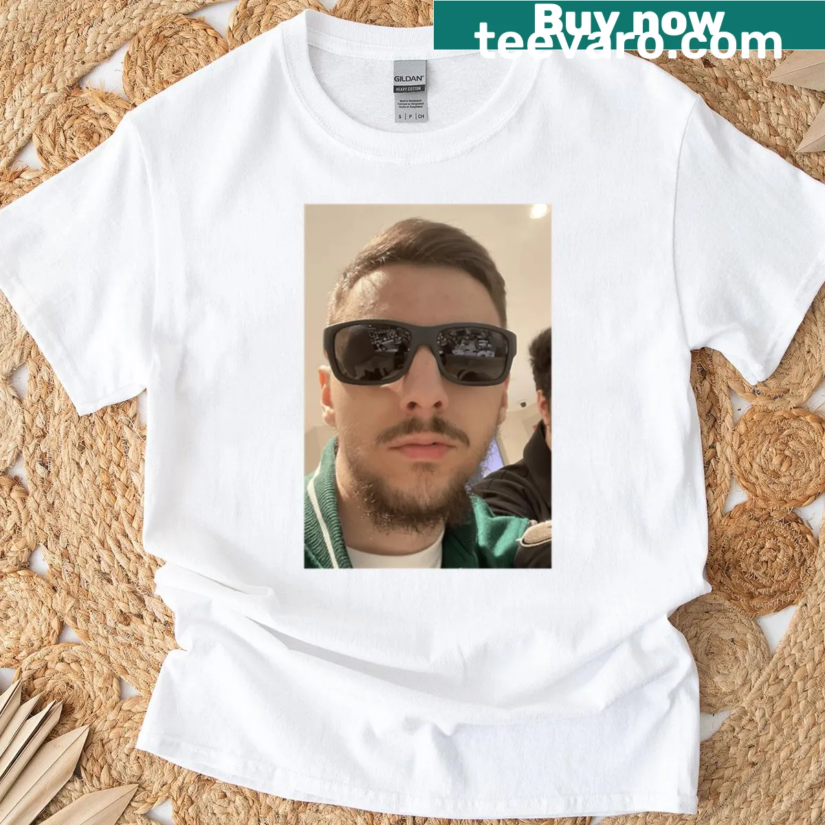 Oversized gaming t-shirt with Wallhacks graphic — on a men's t-shirt