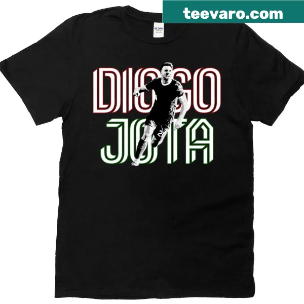 T-shirt featuring Diogo Jota's name celebrating Portuguese football.
