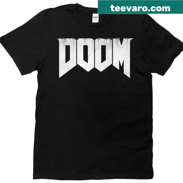 Doom Eternal logo retro gaming t-shirt with vintage design