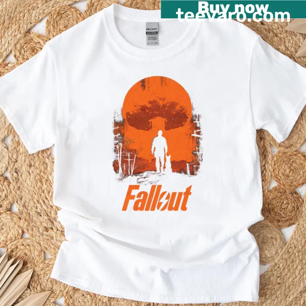 Graphic featuring Duk Fat from Fallout on a T-shirt