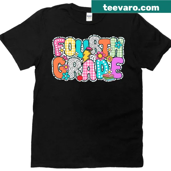 Dalmatian dots and 'Dream Team' text on a back-to-school t-shirt.