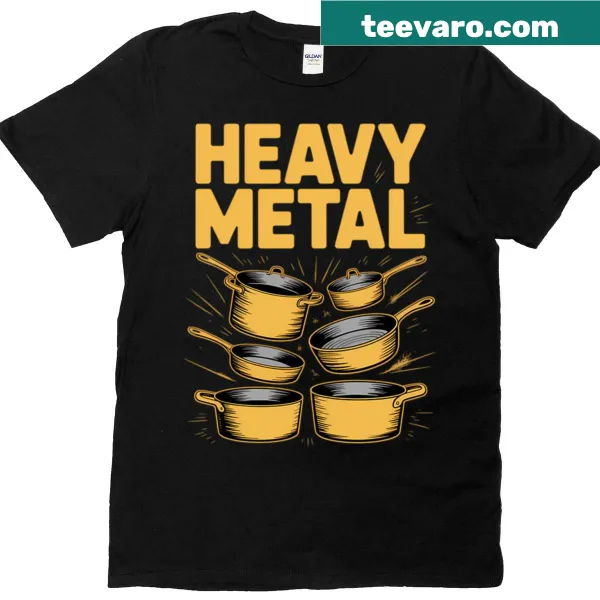 Vintage-style chef t-shirt with humorous cooking graphics and text