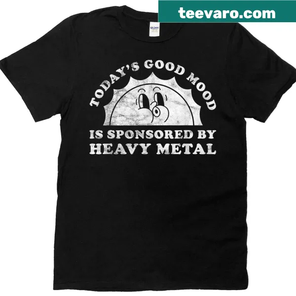 Cute vintage heavy metal t-shirt with humorous graphics