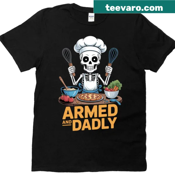 Funny dad t-shirt with humorous text about daddy jokes