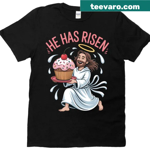 Vintage-style Easter baking t-shirt with humorous graphic