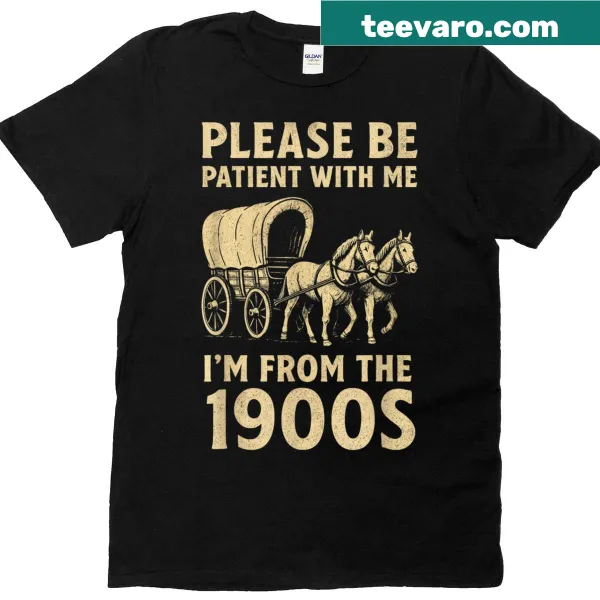 Nostalgic 1900s quote t-shirt for dads celebrating their upbringing