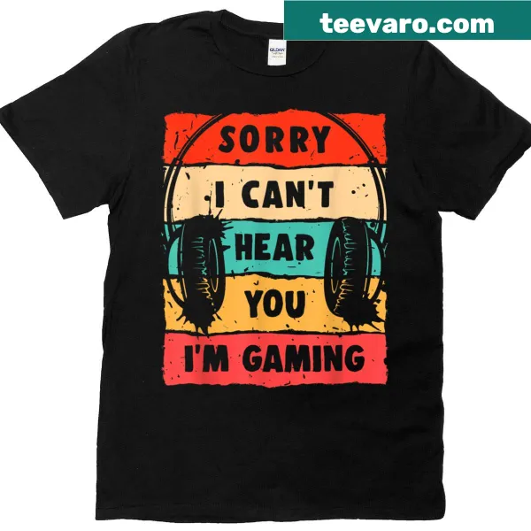 Humorous gamer T-shirt with a bold slogan for video game enthusiasts
