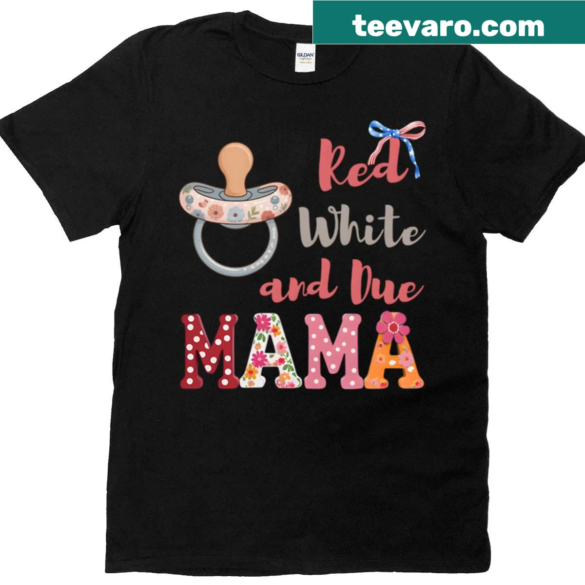 Pregnancy reveal shirt with USA flag design for baby showers — on a men's t-shirt