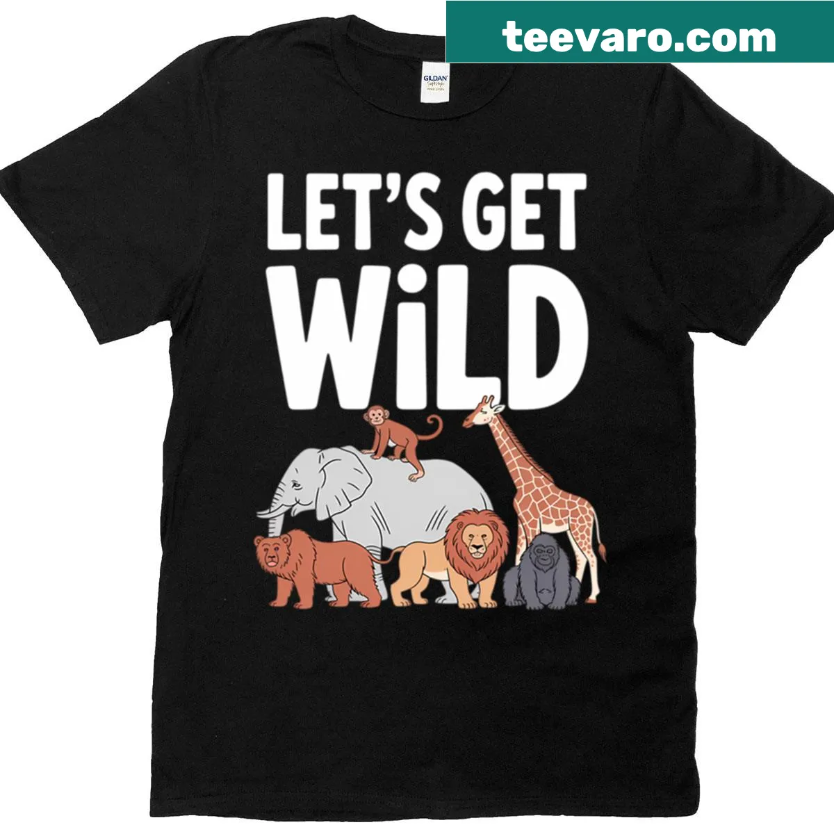 Amusing zookeeper graphic on a casual t-shirt — on a men's t-shirt