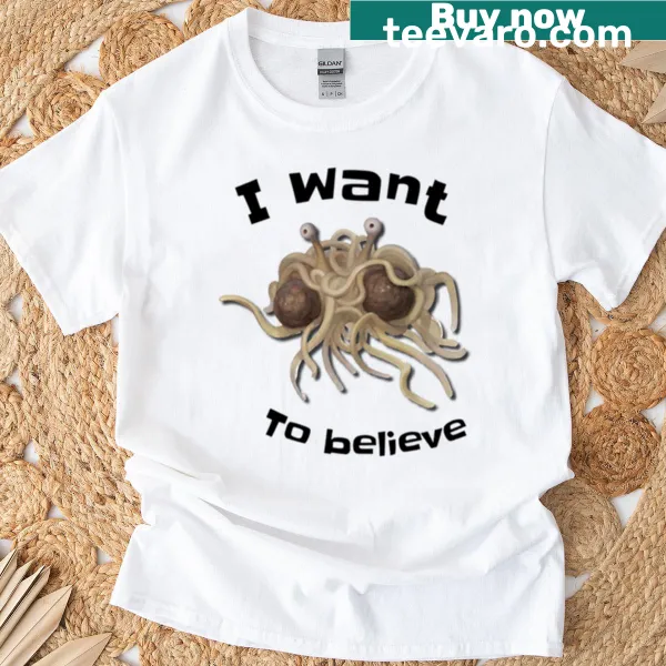 Illustration of the Fying Spaghetti Monster on a t-shirt