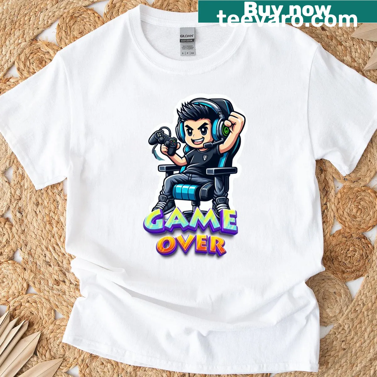 Gamer Legend t-shirt with bold typography design — on a men's t-shirt