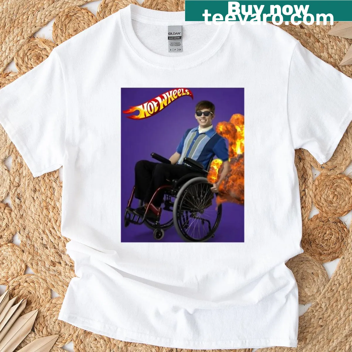 Edgy T-shirt with humorous text graphic. — on a men's t-shirt