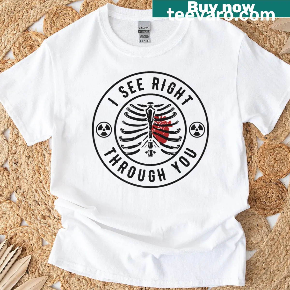 Funny Radiology Tech t-shirt with a humorous phrase for technologists — on a men's t-shirt