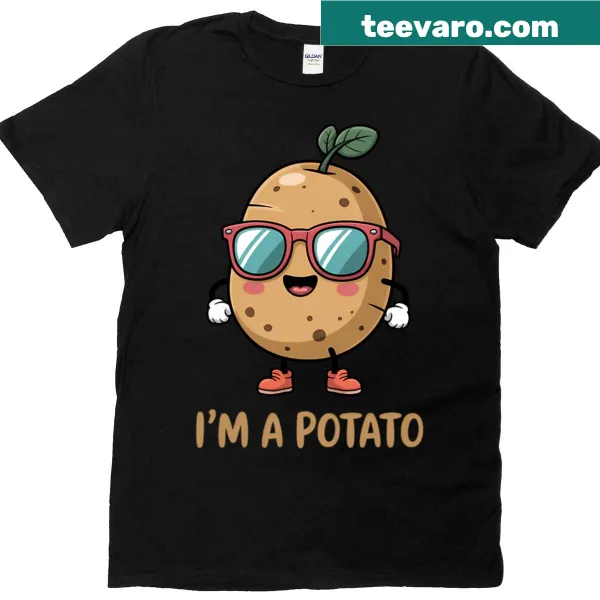 Cute cartoon t-shirt with the phrase 'I'm A Potato'