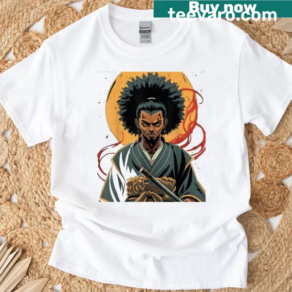T-shirt featuring a Japanese Bushido warrior design