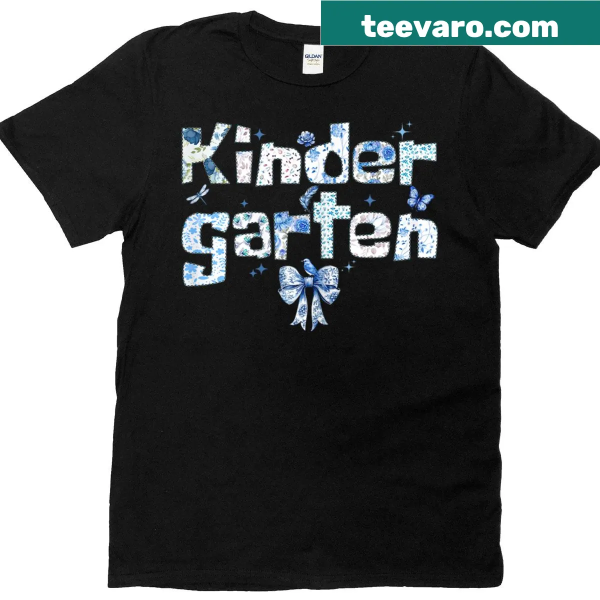 Preppy Teacher Team Bow T-shirt for girls back to school. — on a men's t-shirt