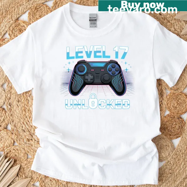 Graphic of 'Level 17 Unlocked' for a birthday celebration