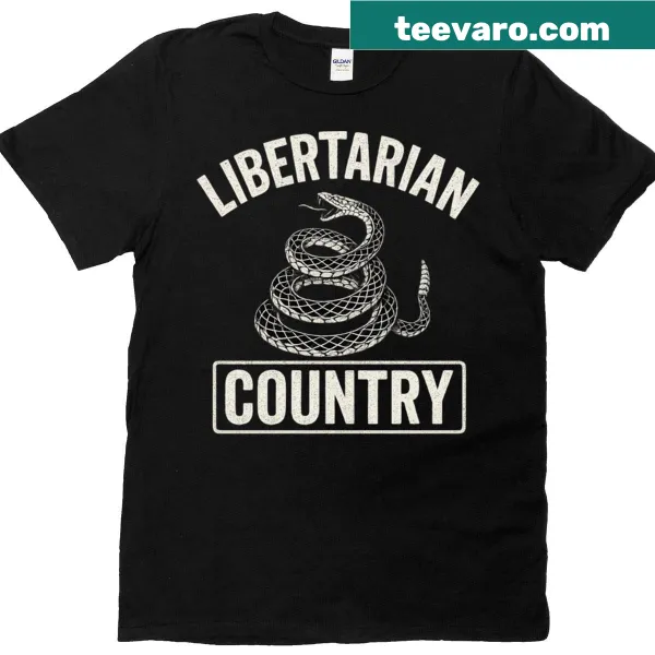 Libertarian Country text T-shirt for freedom advocates