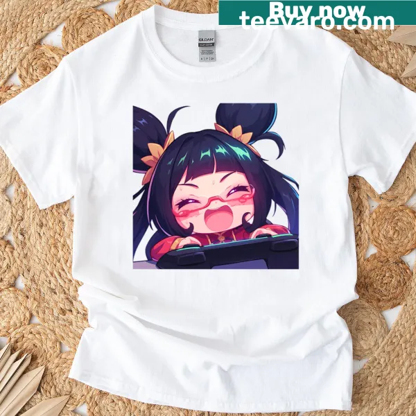 Chibi-style T-shirt featuring Litchi Faye Ling from Blazblue