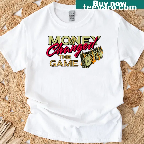 Playful design about money on a t-shirt