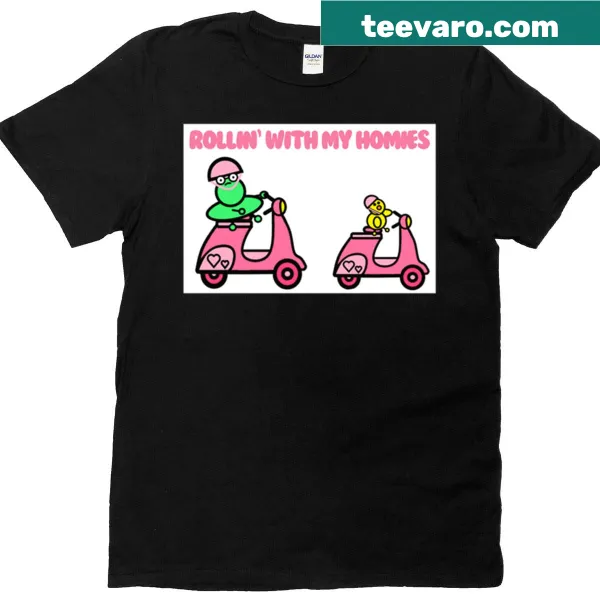 Graphic of Moop and Meep with text 'Rollin With My Homies'.