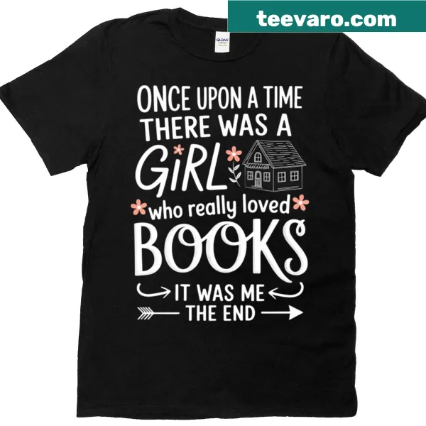 Whimsical book lover T-shirt with nostalgic reading quote.