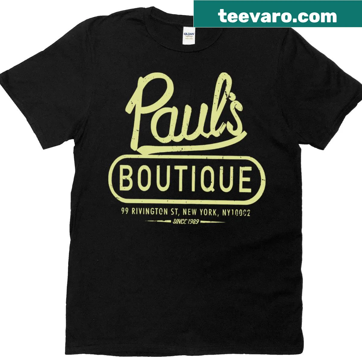 Retro t-shirt inspired by Paul’s Boutique fashion — on a men's t-shirt