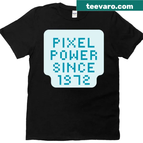 Typography design reading 'Pixel Power Since 1972'