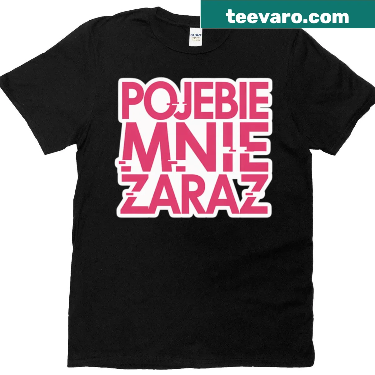 Edgy T-shirt with bold typography text — on a men's t-shirt