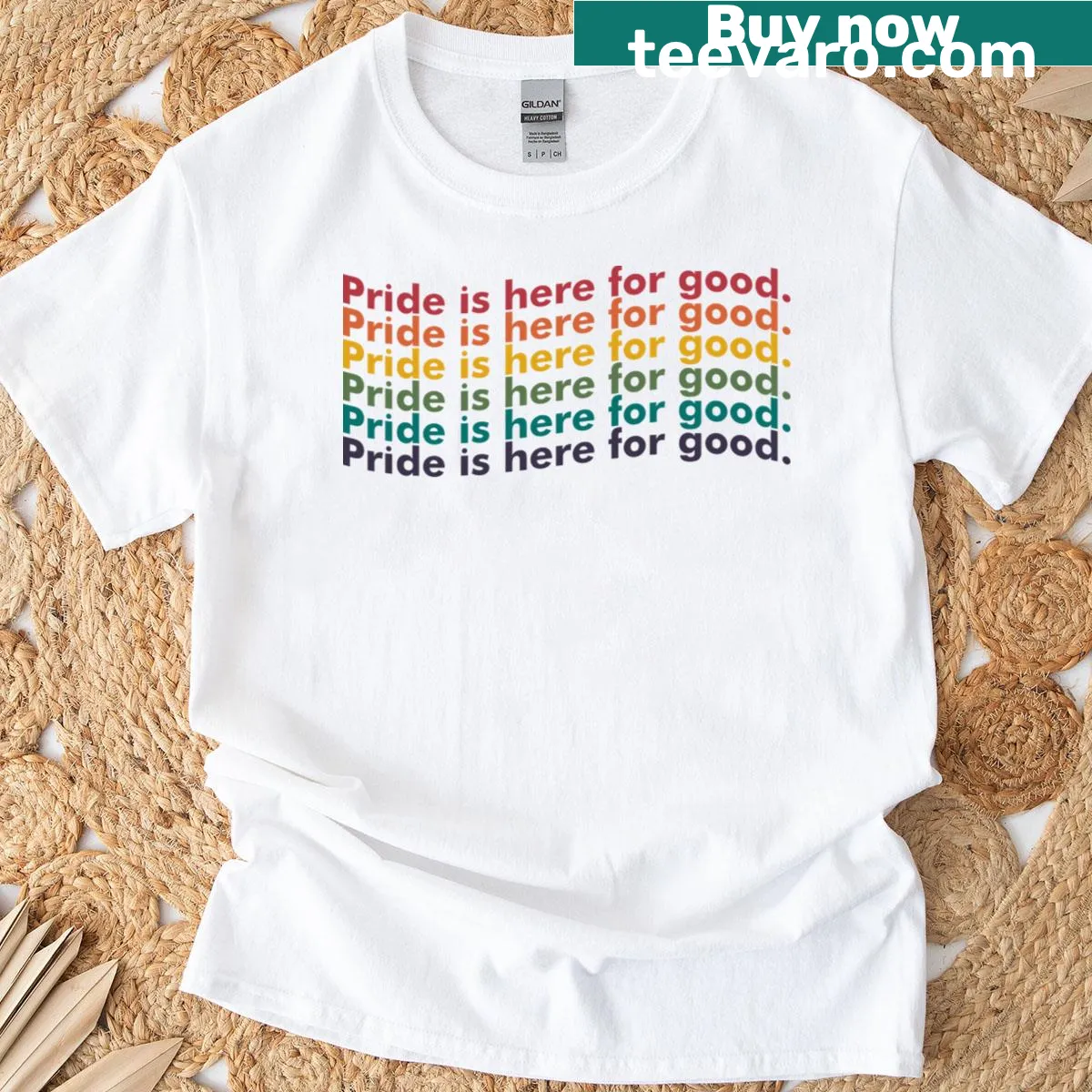 LGBT Pride message on T-shirt — on a men's t-shirt