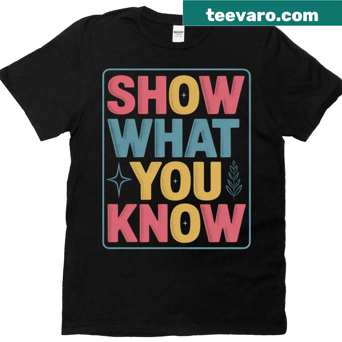 Motivational exam day t-shirt with bold typography — on a men's t-shirt