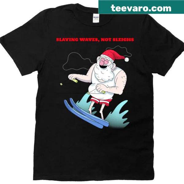 Humorous beach-themed t-shirt with playful text