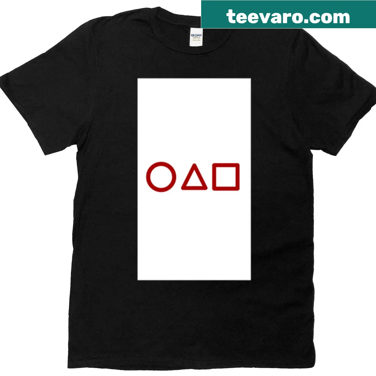 Bold typography Squid Game t-shirt for fans — on a men's t-shirt